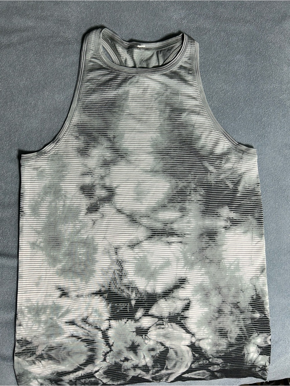 lululemon athletica Gray & Black Patterned Racerback Tank